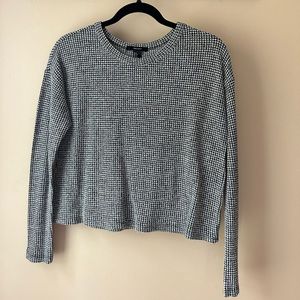 Black and white long sleeve